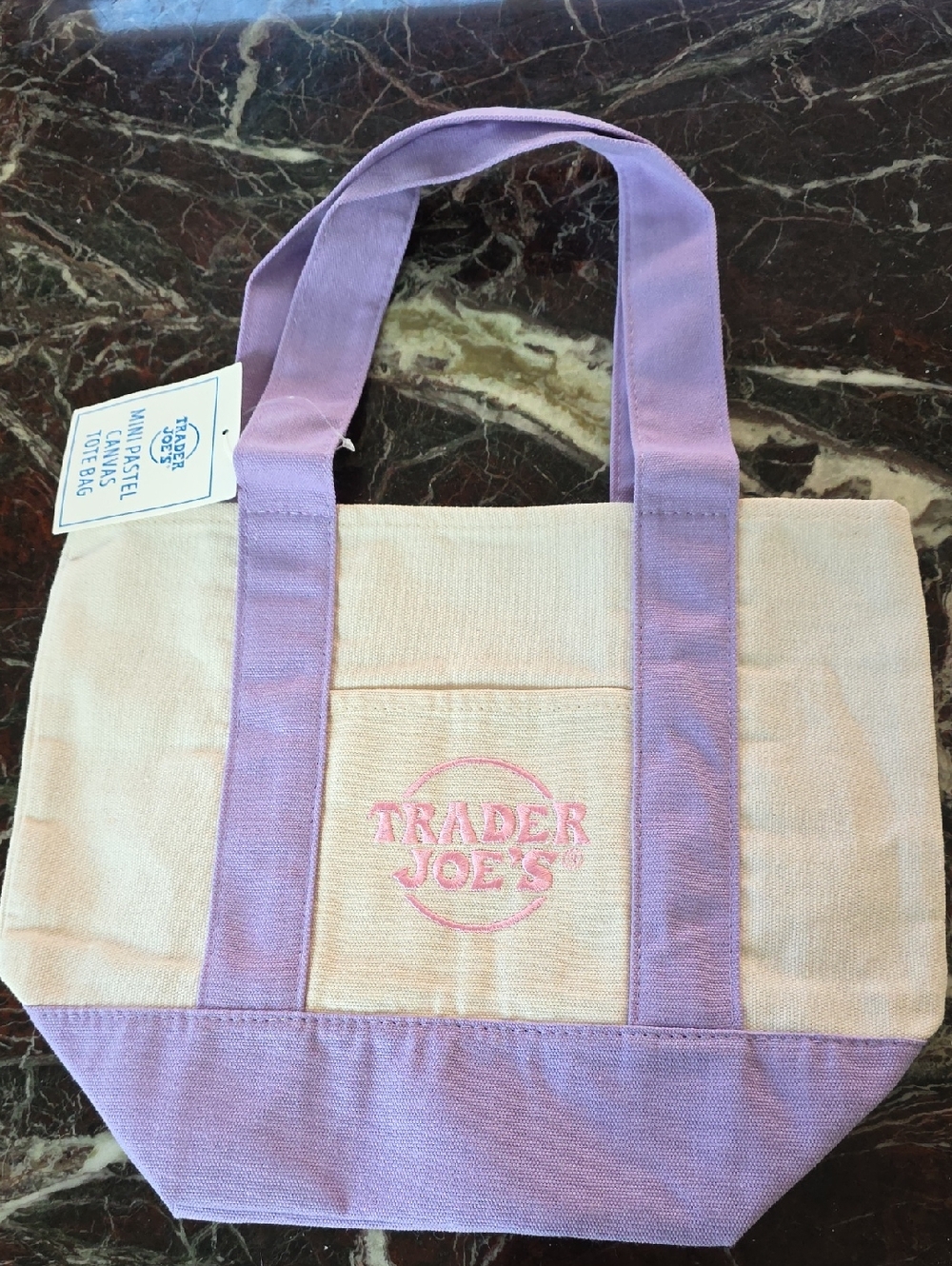 Trader Joe's Pastel Mini L Tote Bag
